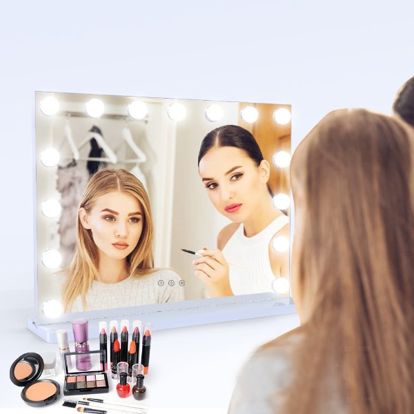 DP326A-15 Mdf Base Hollywood Led Vanity Mirror